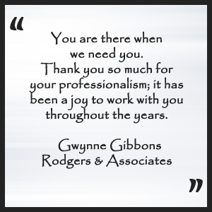 Gwynne Gibbons - Rodgers & Associates